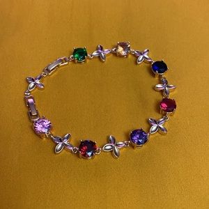 Bracelet,with gold bath 14k multicolor